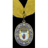 Baronet’s Badge, of the United Kingdom, silver-gilt and enamel, reverse inscribed, ‘Jones of