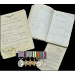 A fine Second World War path finder’s D.F.M. group of six awarded to Pilot Officer F. T. Williams,