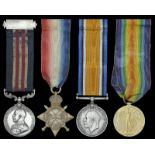 A Great War M.M. group of four awarded to Private F. Williams, 7th Battalion Shropshire Light