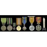 France, Indochina Medal; Brunei, Malayan Regiment 18 Years Service Medal (2); full-size and