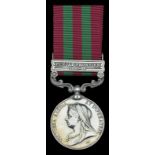 India General Service 1895-1902, 1 clasp, Punjab Frontier 1897-98 (1844 Pte. E. Wright, 3d Bn.