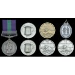 General Service 1918-62, 1 clasp, Near East (2/Lt. A. S. O. Houchen, R.F.); together with six