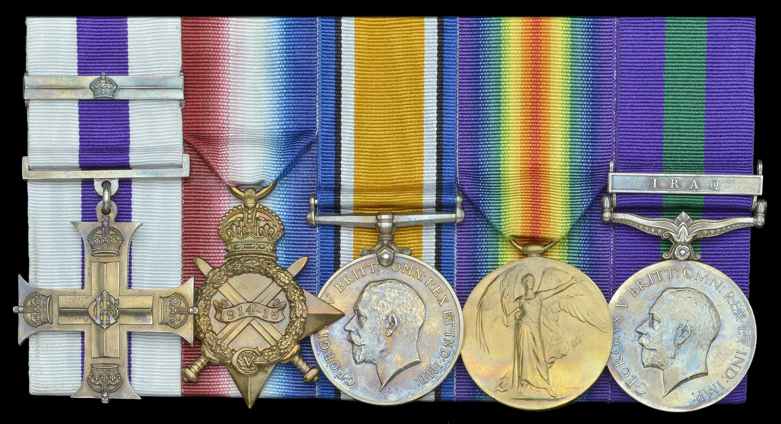 A Great War M.C. and Bar group of five awarded to Captain W. H. Blackburn, Royal Engineers