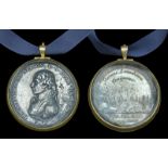 Matthew Boulton’s Medal for Trafalgar 1805, white metal, reverse inscribed, ‘Thomas Lansdown