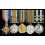 Five: Private B. H. Holt, Royal Army Medical Corps 1914-15 Star (44350 Pte., R.A.M.C.); British