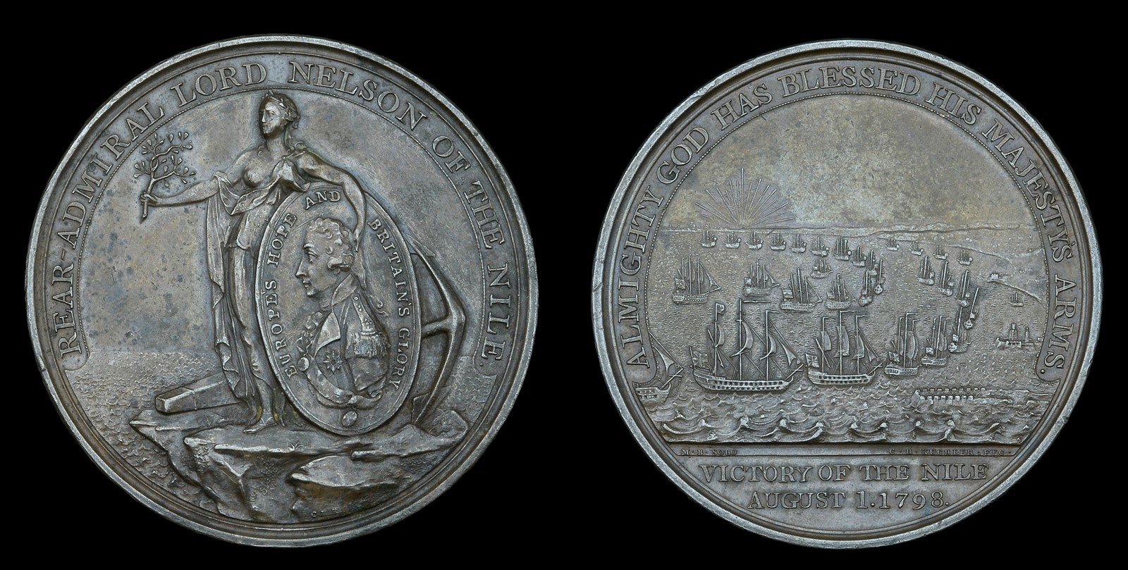 Alexander Davison’s Medal for The Nile 1798, bronze, unnamed, unmounted, some edge bruising, very