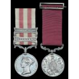 Pair: Serjeant J. Hart, 84th Regiment  Indian Mutiny 1857-59, 2 clasps, Defence of Lucknow,