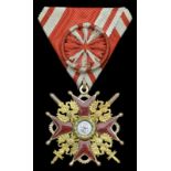 Russia, Order of St. Stanislaus, 3rd Class breast with swords, by Albert Keibel, St. Petersburg,