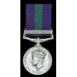 General Service 1918-62, 1 clasp, Palestine 1945-48 (Flt. Lt. M. Dalton, R.A.F.), good very fine	 £