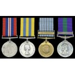 Four: Staff Sergeant B. F. Crumpton, Royal Army Service Corps War Medal 1939-45, unnamed; Korea
