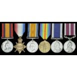 A Great War minesweeping operations M.S.M. group of six awarded to Chief Stoker P. T. J. Davis,