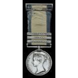 The Naval General Service Medal with three clasps awarded to Ordinary Seaman Alexander Burns, R.