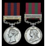 Pair: Captain W. R. Little, Punjab Infantry India General Service 1854-95, 1 clasp, Samana 1891 (