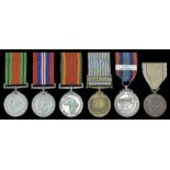 Six: S. Phillipson, South African Air Force Defence and War Medals Africa Service Medal, these three