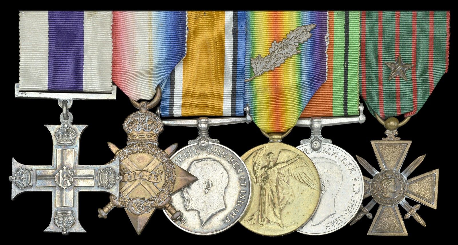 A good Great War observer’s M.C. group of six awarded to Lieutenant B. Head, Royal Air Force, late