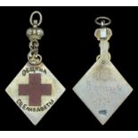 Russia, Badge of the Russian Red Cross Society of Elizabeth under the Auspices of Grand Duchess