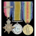 Three: Private I. Thomas, 20th Hussars 1914 Star, with clasp (7166 Pte. J. Thomas, 20/Hrs.); British