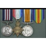 A Great War M.M. group of three awarded to Sergeant W. H. Holmes, Royal Field Artillery Military