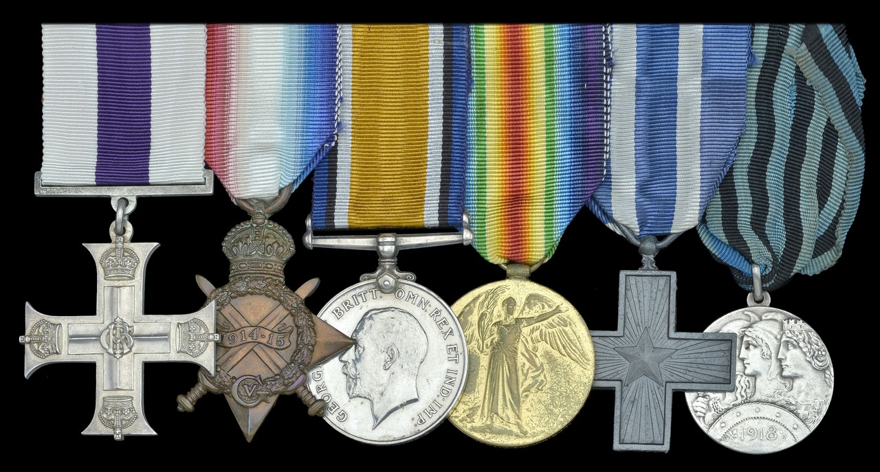 A Great War Italy operations M.C. group of six awarded to 2nd Lieutenant J. T. Harrison, South