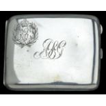 RFC Pilot’s Hall Marked Silver Cigarette Case, 2nd Lieut. A. J. Gibson killed in action 17.3.1917,
