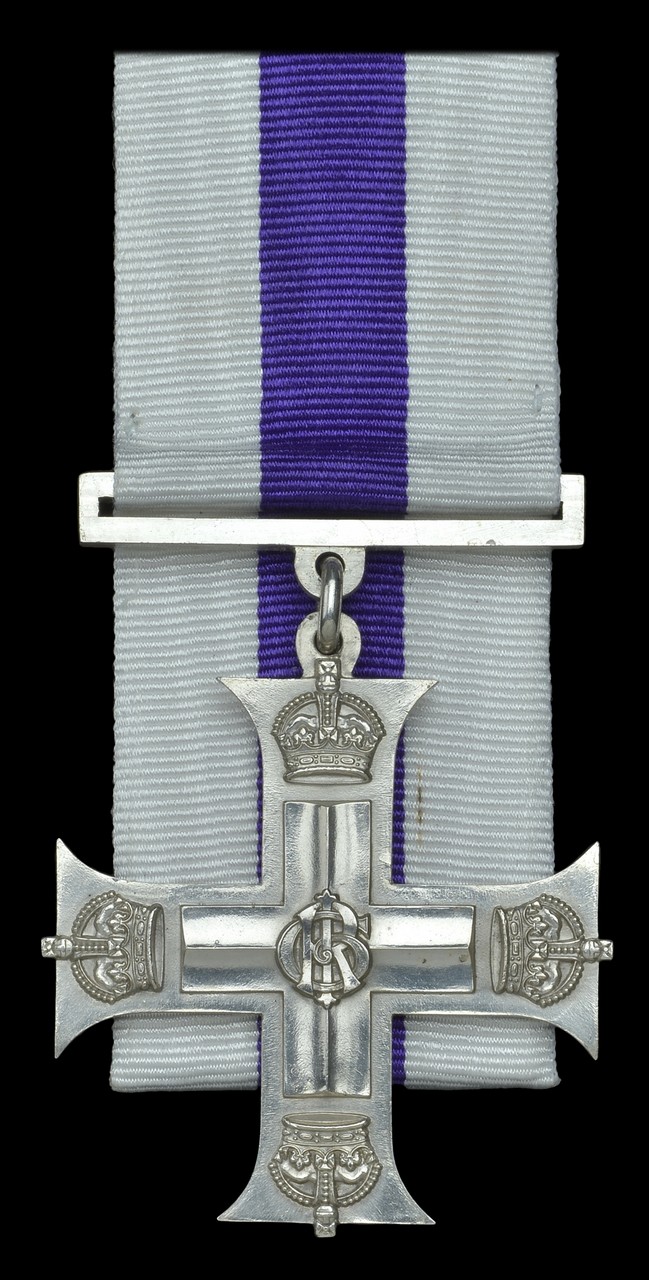 A Great War M.C. awarded to Lieutenant R. F. Howship, East Surrey Regiment, who was decorated for