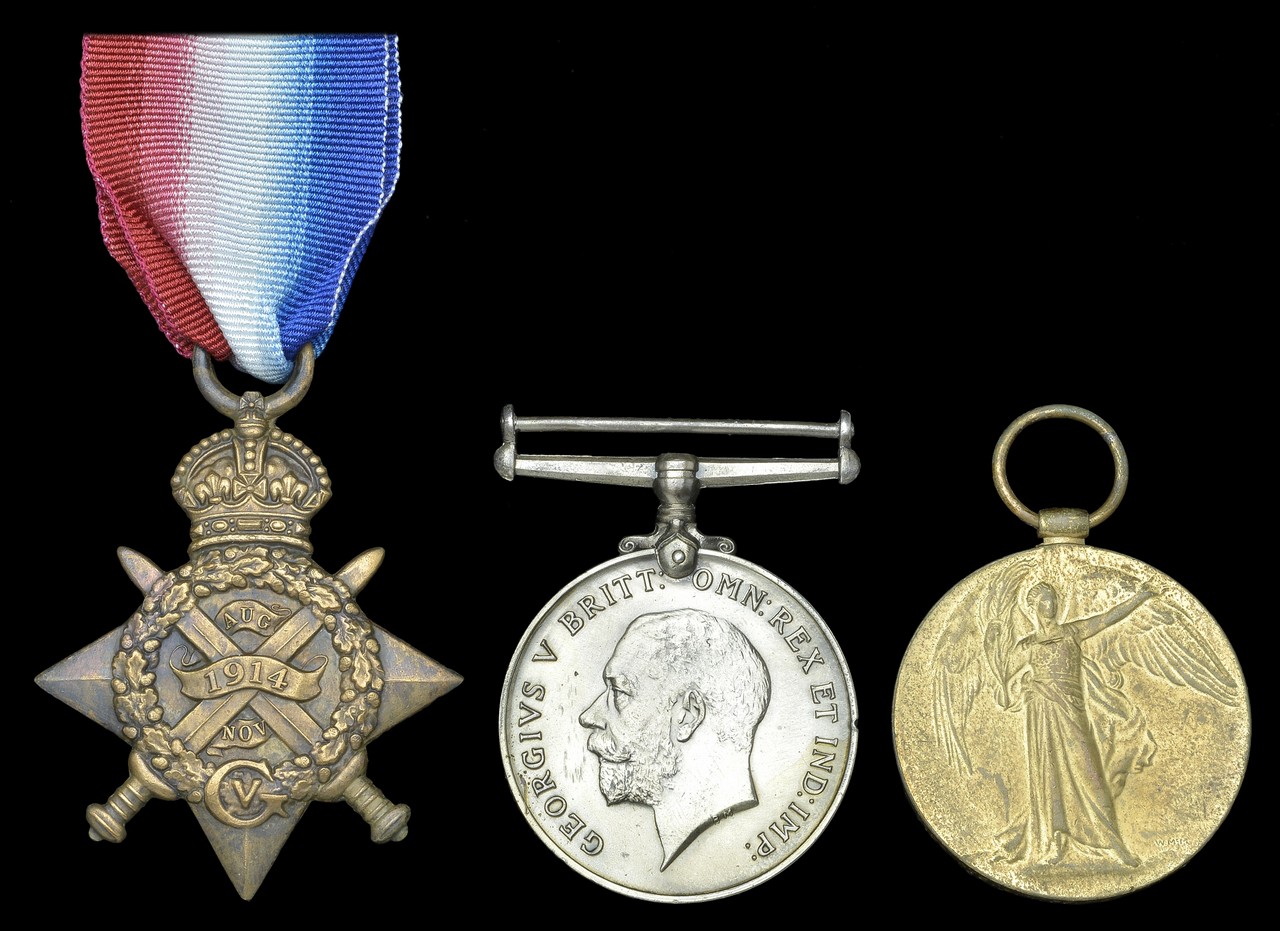 Pair: Private A. R. Fewkes, Leicestershire Yeomanry 1914 Star, unnamed copy; British War and Victory