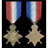 1914-15 Star (Lieut. R. H. Watts, R.M.L.I.) very fine	 £ 140-180 --- Reginald Hanhart Watts was born