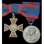 A Great War R.R.C. pair attributed to Principal Matron M. E. Ray, Territorial Force Nursing