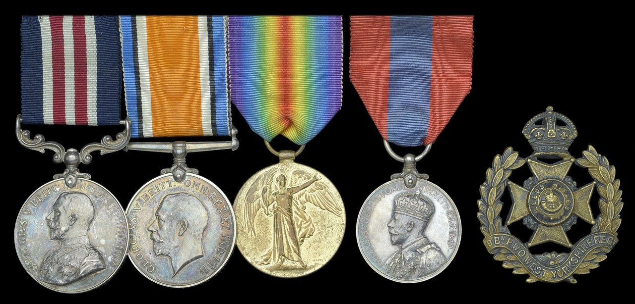 A Great War M.M. group of four awarded to Serjeant T. Smith, 2/7th (Leeds Rifles) West Yorkshire