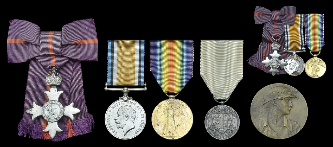 A Great War military M.B.E. group of three awarded to Elizabeth Mildred Shillington, Women’s
