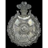 Royal Montgomery Rifles Militia Officer’s Pouch Belt Plate, a fine quality two part example in