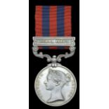 India General Service 1854-95, 1 clasp, Burma 1885-7 (585 Pte. J. Kirk, 2d Bn. Hamps. R.), claw