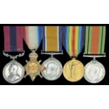 A rare Great War ‘First Day of the Somme’ D.C.M group of five awarded to 2nd Lieutenant H. Watts,