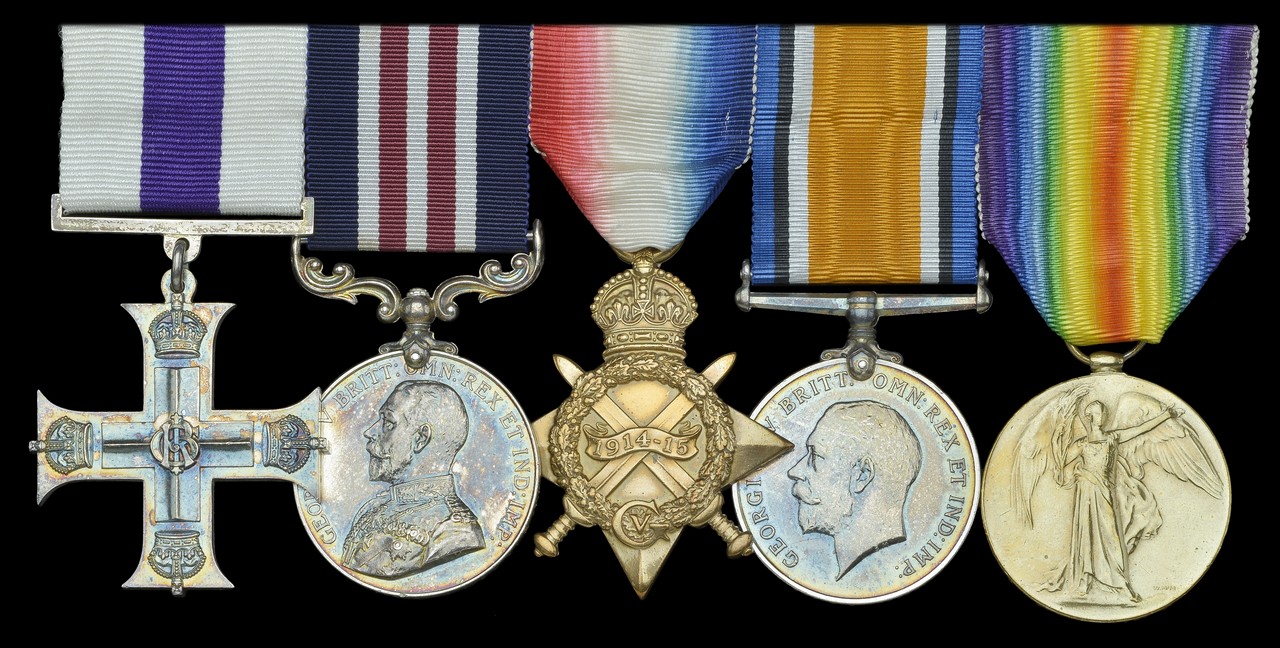 A Great War M.C., M.M. group of five awarded to Second Lieutenant S. E. Warburton, York and