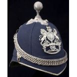 7th Lancashire Artillery Volunteers Officer’s Blue Cloth Helmet. A standard example complete with