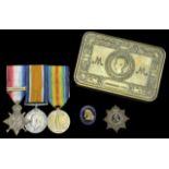 Three: Driver T. Jackson, Army Service Corps 1914 Star, with copy clasp (CHT-463 Wgnr., A.S.C.);