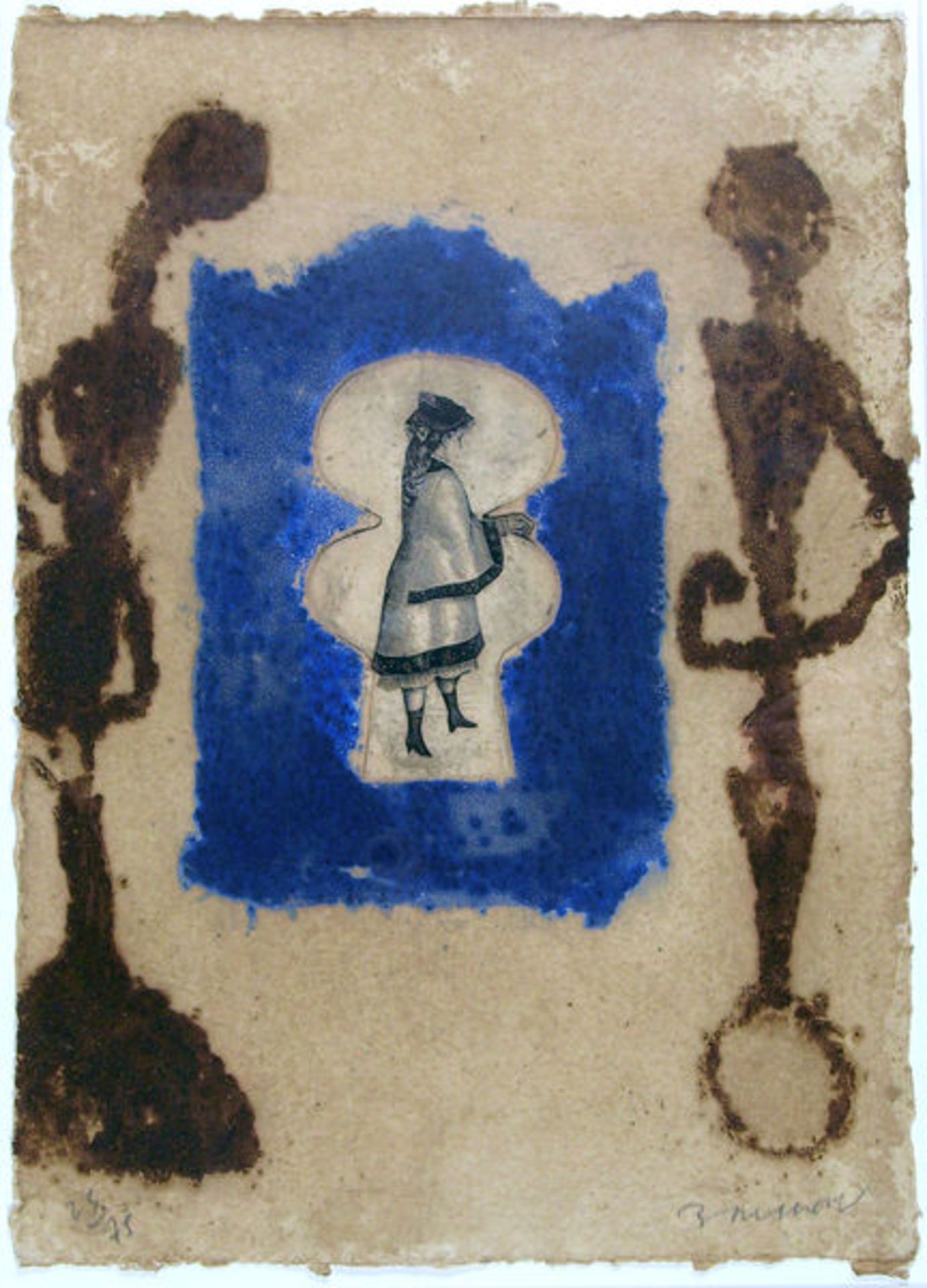 Brisson, Pierre-Marie
Farbradierung mit Carborundum und Collage auf handgeschöpftem Büttenpapier