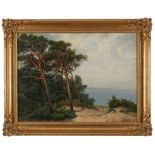 Gemälde Landschaftsmaler um 1880 "Märkische Landschaft" Öl/Lwd., 75 x 100 cm