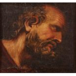 Gemälde Bildnismaler 17./18. Jh."Apostel Andreas" Öl/Lwd. (auf Platte), 32 x 35 cmAltmeister