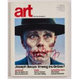 Art Magazin Sign. Joseph Beuys1921 Krefeld - 1986 Düsseldorf "Signiertes Cover mit Portraitfoto