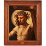 Gemälde Flämische Schule des 17. Jh."Der auferstandene Christus" Öl/Holz, 30 x 24 cm,
