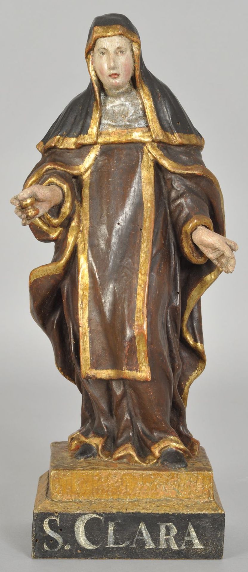 Heilige Nonne (Klara), Oberlausitz/Böhmen,Umkreis Kloster Marienstern, um 1730 Meister der Radiborer