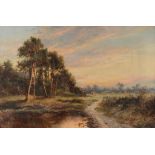 Daniel Sherrin (1868-1940) - Heathland scene Oil on canvas Signed   D. Sherrin   lower right 52 x 75