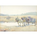 Jessie Pym (late 19th century) - The Cabbage Cart Watercolour, over pencil Signed lower right 20 x