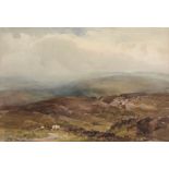 Wycliffe Egginton (1875-1951) - Moorland scenes Loch Eright A pair, watercolour Both signed lower