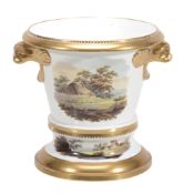 A Spode porcelain two-handled jardiniere and stand, circa 1812  A Spode porcelain two-handled