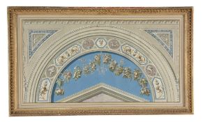 After Raphael - Arch designs, for the Seconda Parte of Raphael's Vatican loggia A pair, engravings