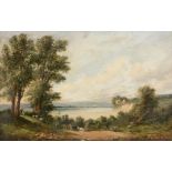 Alfred Vickers (1786-1868) - Estuary scene Oil on canvas Signed lower right 33 x 51 cm (13 x 20 in)