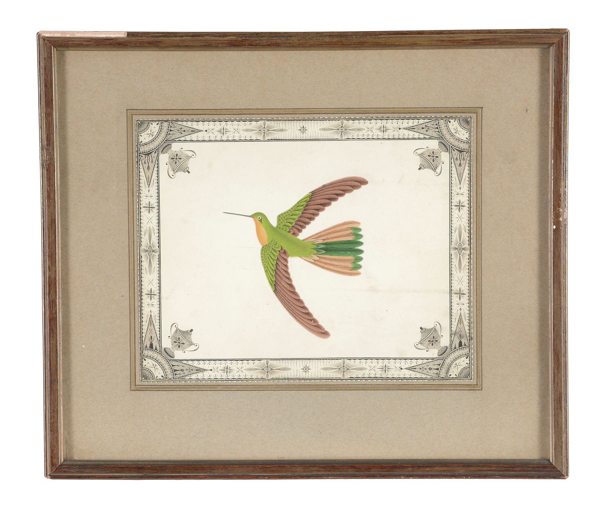 English Colonial School (19th century) - Ornithological studies Six watercolours, within - Image 6 of 6