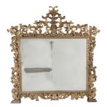 A Continental giltwood overmantel mirror, circa 1760  A Continental giltwood overmantel mirror,